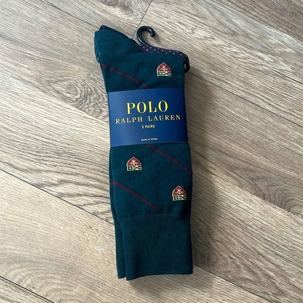 Ralph Lauren men’s socks- 2 pairs patterned